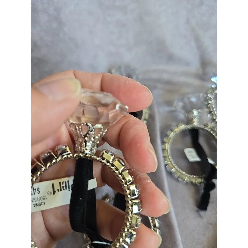 6 Pier 1 Engagement Ring Style Christmas Ornament Diamond Like Design Flaws